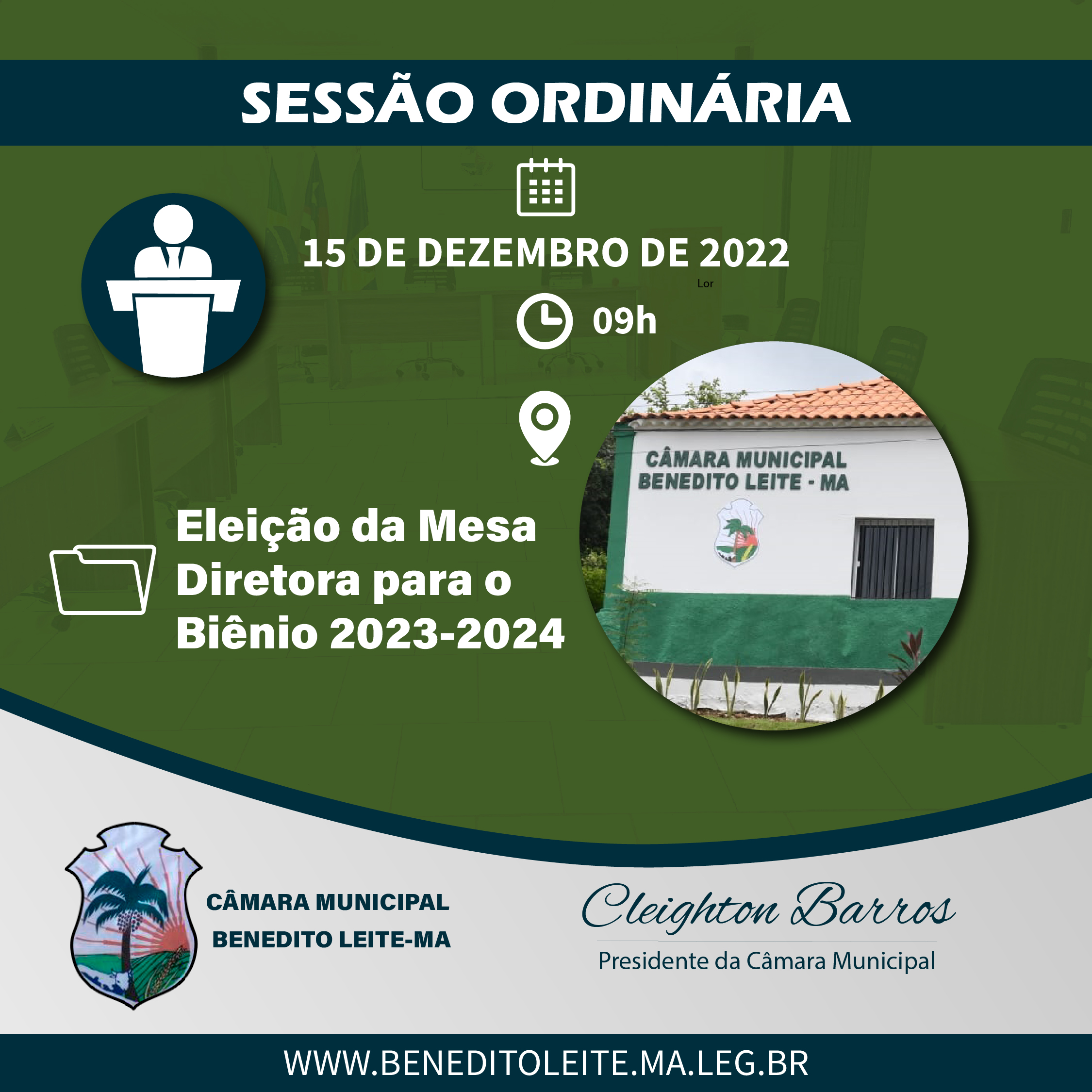 sessão Ordinária 15 de dezembro de 2022