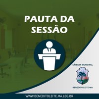 Pauta da Sessão Ordinária do dia 02 de dezembro de 2022