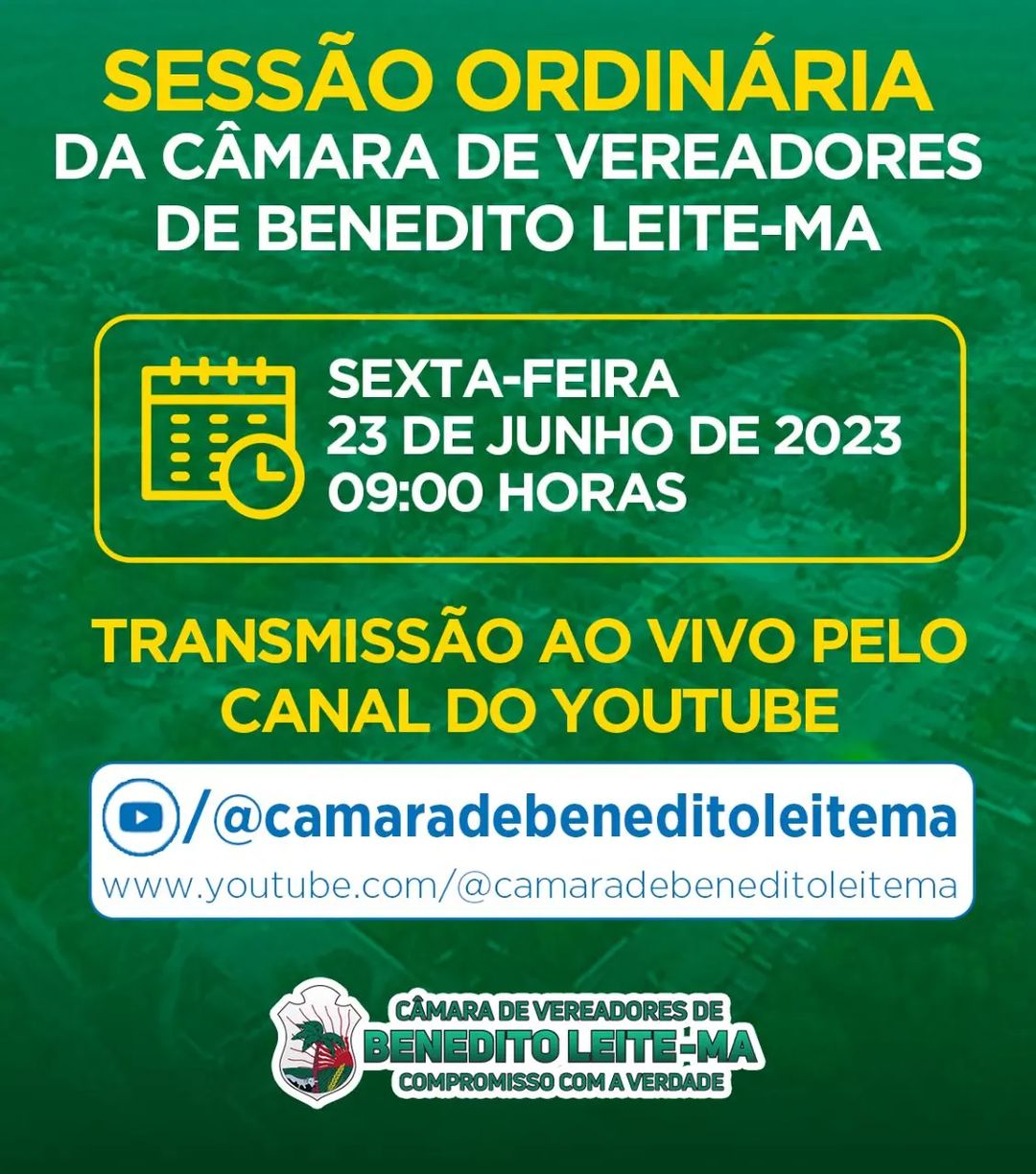 Pauta da Sessão Ordinária do dia 23 de junho de 2023